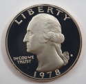 1978 S Washington Clad Quarter Proof GEM US Coin Proof (PF) - SKU 13USQCL